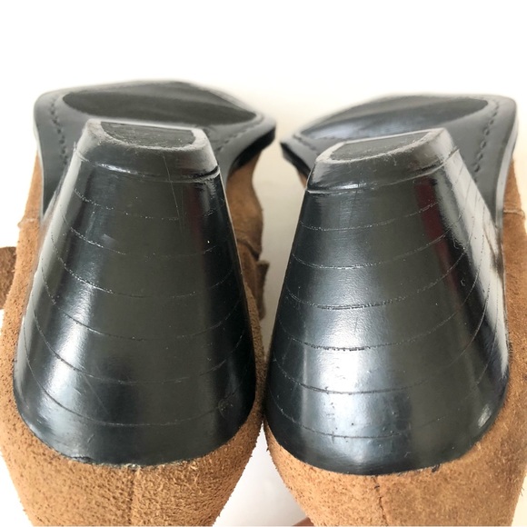 Marley of London Brown Suede Metal Snip Toe Booties (RARE Vintage) - Picture 10 of 12